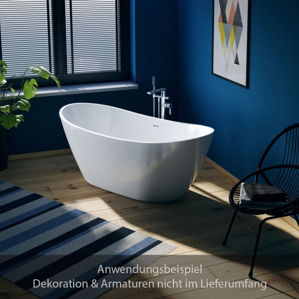 Duravit DuraVato freistehende Oval Badewanne 170 x 78 cm aus Sanitäracryl 700571000000000